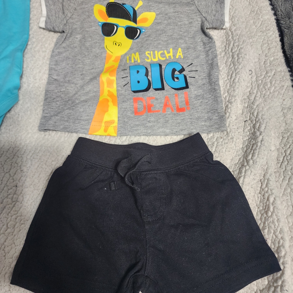 Okie Dokie Black Kids Shorts